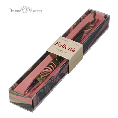 Bruno Visconti Felicita Palm leaves 0,7 mm, kék, fém golyóstoll Bruno Visconti Felicita Palm leaves 0,7 mm, kék, fém golyóstoll