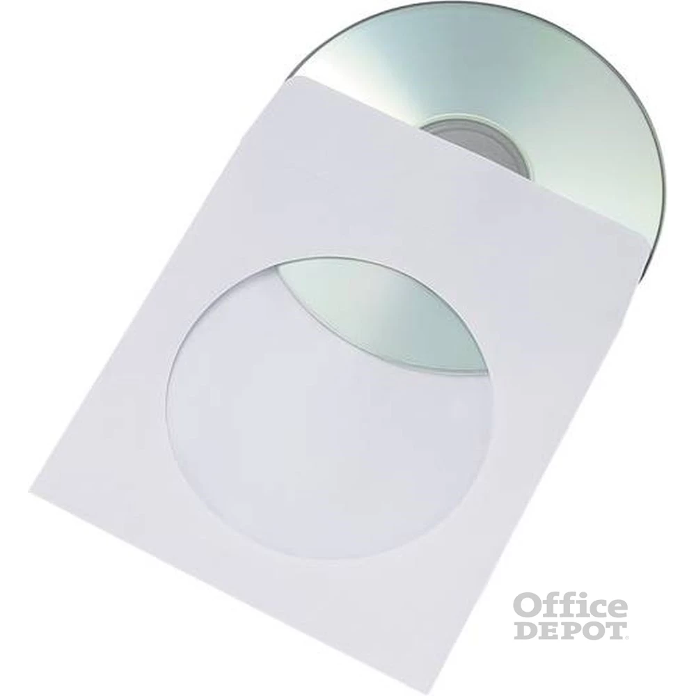 Öntapadó fehér CD/DVD papírtok