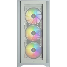 CORSAIR iCUE 4000X RGB fehér számítógépház CORSAIR iCUE 4000X RGB fehér számítógépház