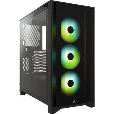 CORSAIR iCUE 4000X RGB fekete számítógépház CORSAIR iCUE 4000X RGB fekete számítógépház