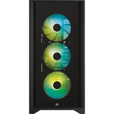 CORSAIR iCUE 4000X RGB fekete számítógépház CORSAIR iCUE 4000X RGB fekete számítógépház