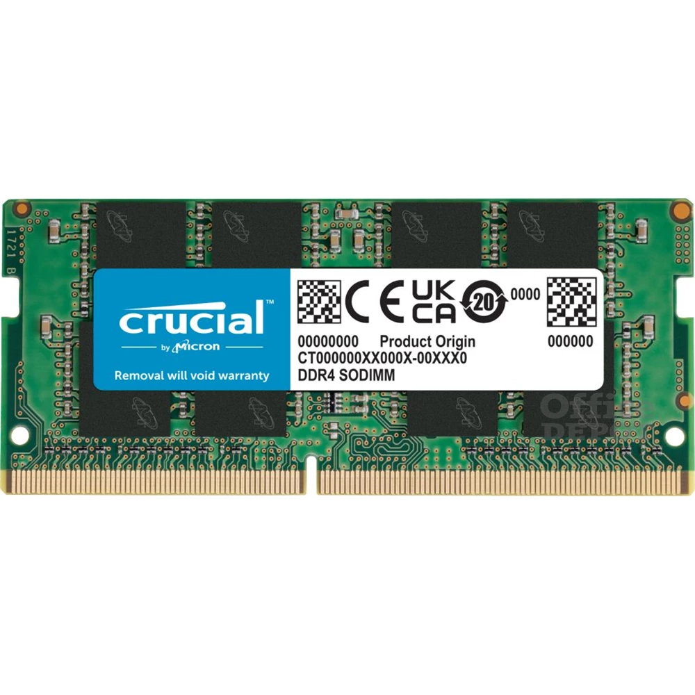 CRUCIAL DDR4 16GB 3200MHz CL22 SODIMM notebook memória