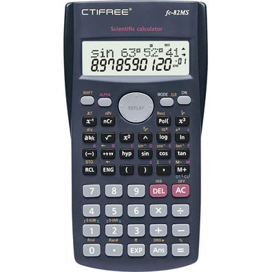 CTIFREE FC-82 MS tudományos számológép, 80x155mm