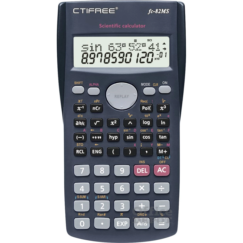 CTIFREE FC-82 MS tudományos számológép, 80x155mm