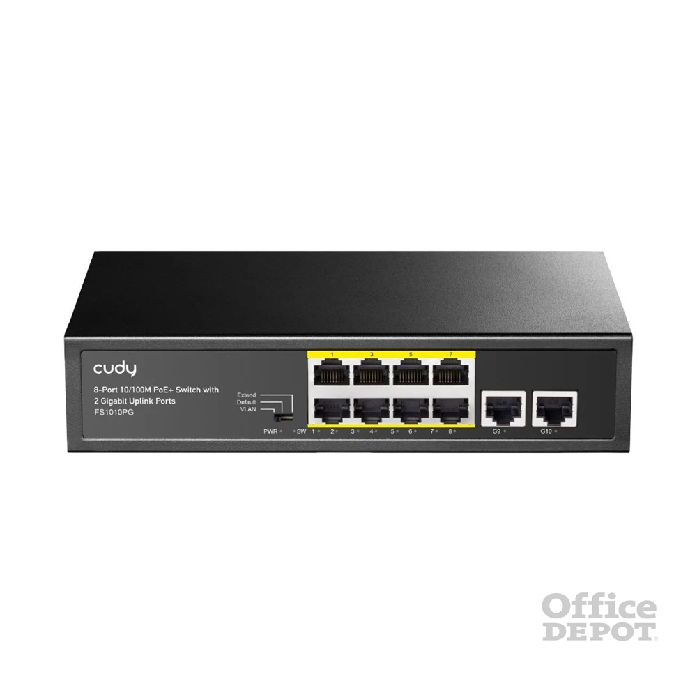 CUDY FS1010PG 8+2 gigabit portos 120W PoE switch