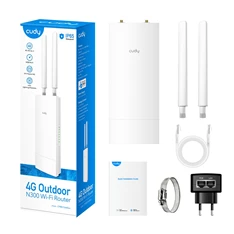 CUDY LT400 Outdoor_EU egysávos N300 4G LTE CAT4, 10/100 LAN, PoE, fehér Kültéri Router CUDY LT400 Outdoor_EU egysávos N300 4G LTE CAT4, 10/100 LAN, PoE, fehér Kültéri Router