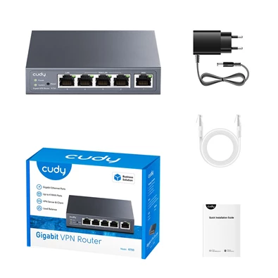 CUDY R700 Gigabit Multi-WAN VPN, fém házas Router CUDY R700 Gigabit Multi-WAN VPN, fém házas Router