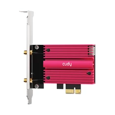 CUDY WE4000 háromsávos AX5400 WiFi 6E, intel AX210, Bluetooth 5.2, PCI Express hálózati kártya CUDY WE4000 háromsávos AX5400 WiFi 6E, intel AX210, Bluetooth 5.2, PCI Express hálózati kártya