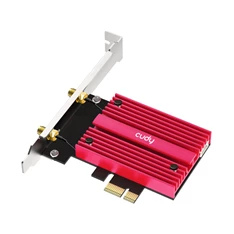 CUDY WE4000 háromsávos AX5400 WiFi 6E, intel AX210, Bluetooth 5.2, PCI Express hálózati kártya CUDY WE4000 háromsávos AX5400 WiFi 6E, intel AX210, Bluetooth 5.2, PCI Express hálózati kártya