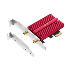 CUDY WE4000 háromsávos AX5400 WiFi 6E, intel AX210, Bluetooth 5.2, PCI Express hálózati kártya CUDY WE4000 háromsávos AX5400 WiFi 6E, intel AX210, Bluetooth 5.2, PCI Express hálózati kártya