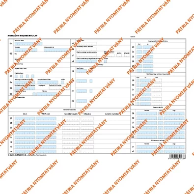 C.0243-41/F/TAS A4 fekvő "Munkaügyi nyilvántartó tasak" nyomtatvány C.0243-41/F/TAS A4 fekvő "Munkaügyi nyilvántartó tasak" nyomtatvány