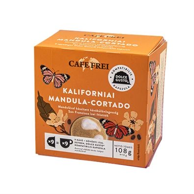 Cafe Frei Kaliforniai mandula-cortado dolce gusto kompatibilis 9db kávékapszula Cafe Frei Kaliforniai mandula-cortado dolce gusto kompatibilis 9db kávékapszula