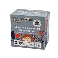 Cafe Frei Lombard amaretto-cappuccino dolce gusto kompatibilis 9 db kávékapszula Cafe Frei Lombard amaretto-cappuccino dolce gusto kompatibilis 9 db kávékapszula