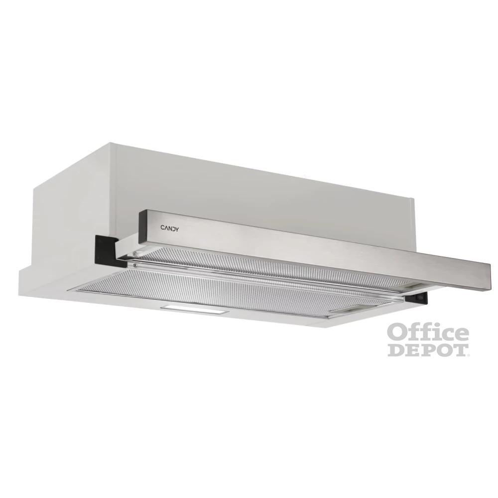 Candy CBT6130/3X ezüst, beépíthető, hagyományos, méret:60 cm, teleszkópos, zajszint:64 dB, páraelszívó