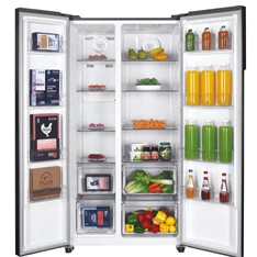 Candy CHSVN-174X inox, Side-by-Side, Hűtő:347L, Fagyasztó:185L, No frost hűtőszekrény