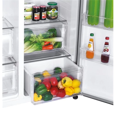 Candy CHSVN-174X inox, Side-by-Side, Hűtő:347L, Fagyasztó:185L, No frost hűtőszekrény