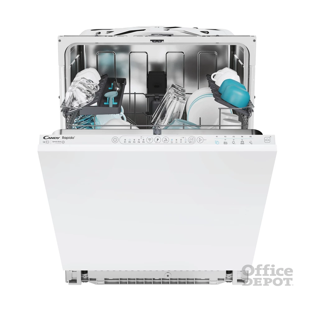 Candy CI 3E7L0W programok száma: 5, beépíthető, 13 terítékes mosogatógép 