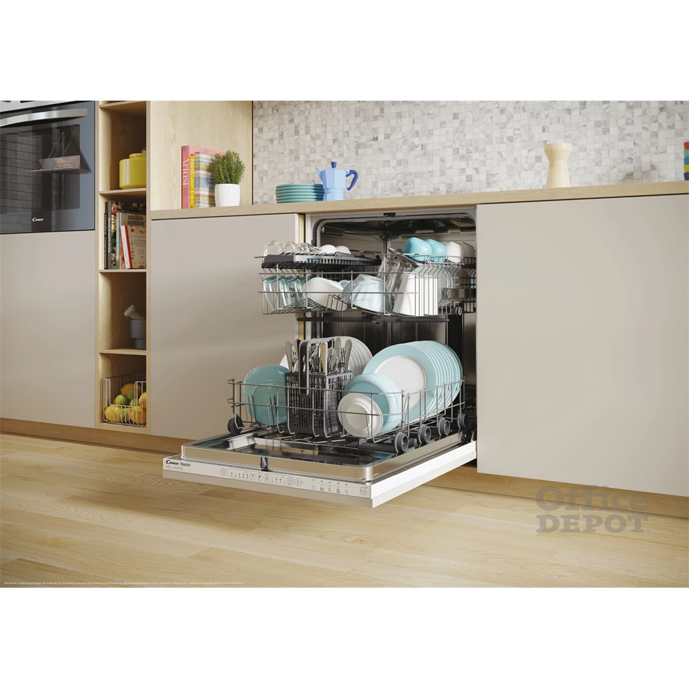 Candy CI 3E7L0W programok száma: 5, beépíthető, 13 terítékes mosogatógép 
