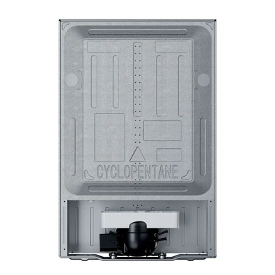 Candy CNOQ2S58EX inox, egyajtós, Hűtő:100+14L, hűtőszekrény