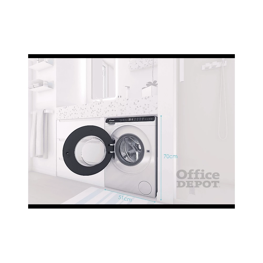 Candy CW50-BP12307-S fehér, elöltöltős, max.1200ford., 5 kg, mosógép