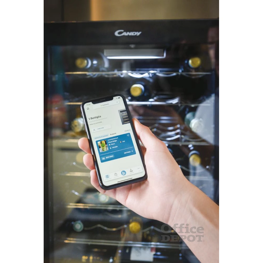 Candy CWC 150 EM/NF fekete, Palack:41db, borhűtő