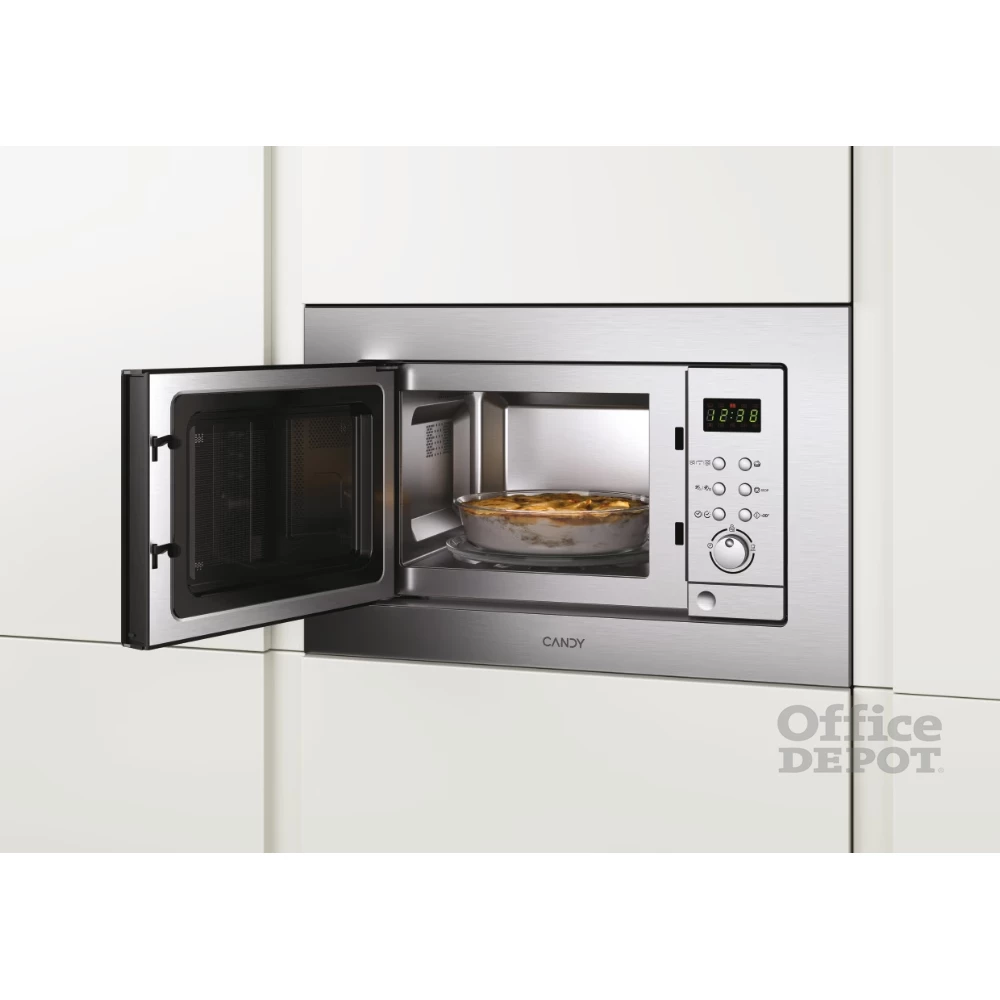 Candy MIC 201 EX 1000W 20L inox beépíthető mikrohullámú sütő