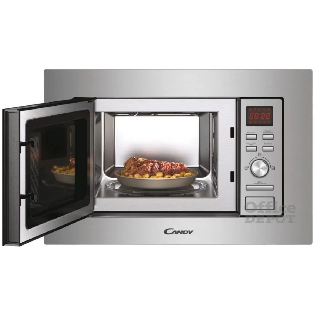 Candy MIS1730X 1000W 17L inox beépíthető mikrohullámú sütő