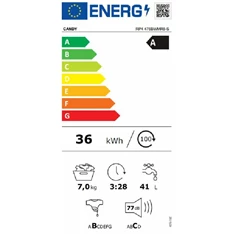 Candy RP4 476BWMR8-S keskeny 7 kg elöltöltős mosógép Candy RP4 476BWMR8-S keskeny 7 kg elöltöltős mosógép