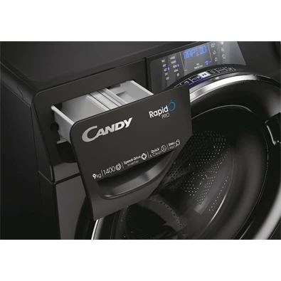 Candy RP 496BWMBCB/1-S 9 kg fekete elöltöltős mosógép Candy RP 496BWMBCB/1-S 9 kg fekete elöltöltős mosógép