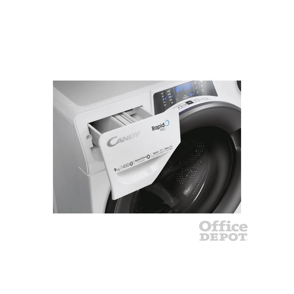 Candy RP 496BWMR/1-S fehér, elöltöltős, max.1400ford., 9 kg, mosógép