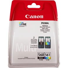 Canon PG-560Bk Fekete + CL-561 színes Multipack tintapatron Canon PG-560Bk Fekete + CL-561 színes Multipack tintapatron