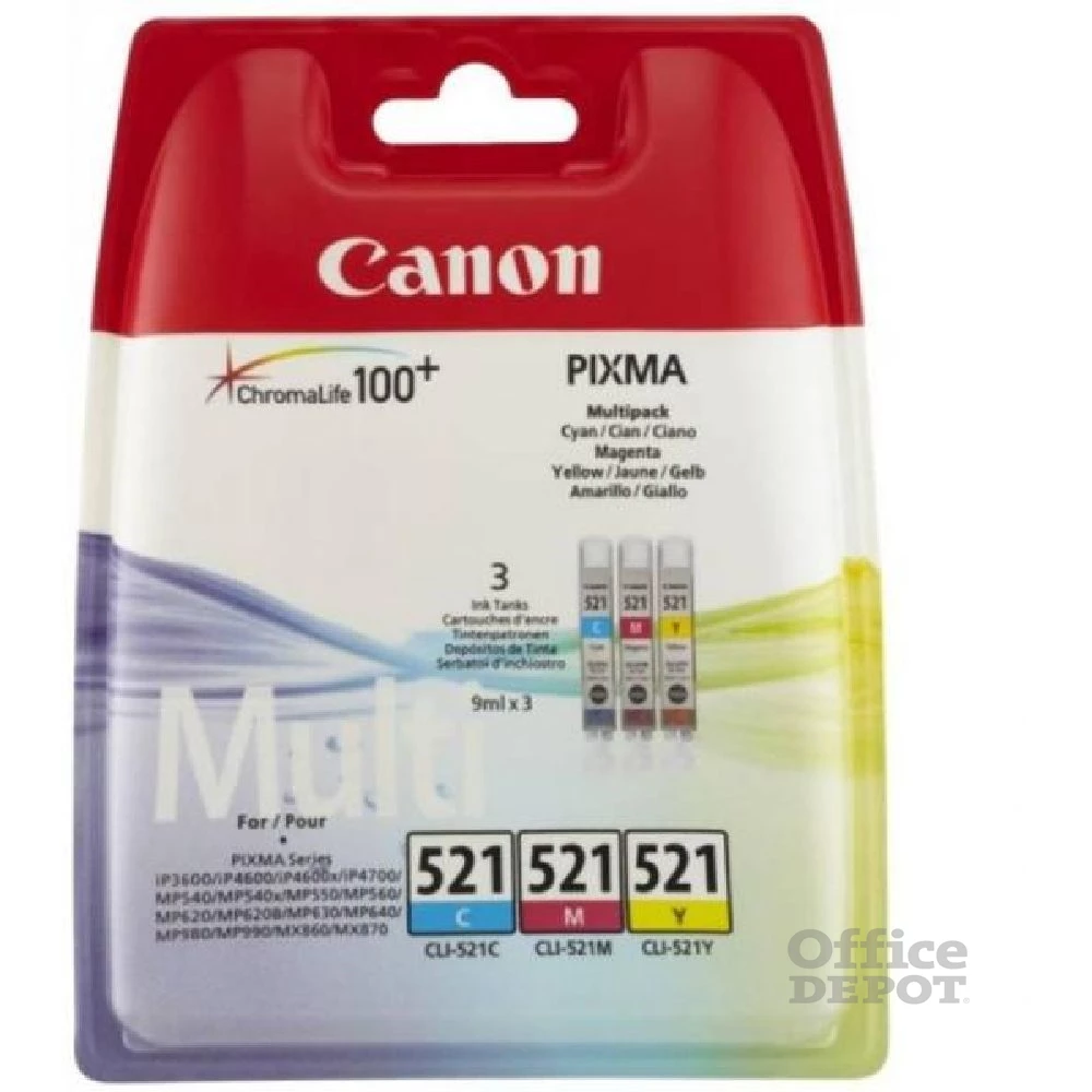 Canon patron CLI-521 Multipack 3 szín