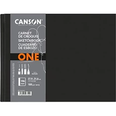 Canson One 27,9x21,6 cm, fekvő, 100 g/m2, ragasztott fehér rajzpapírfüzet Canson One 27,9x21,6 cm, fekvő, 100 g/m2, ragasztott fehér rajzpapírfüzet