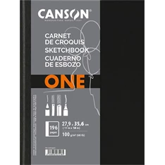 Canson One 27,9x35,6 cm, álló, 100 g/m2, ragasztott fehér rajzpapírfüzet Canson One 27,9x35,6 cm, álló, 100 g/m2, ragasztott fehér rajzpapírfüzet