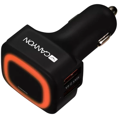 Canyon C-05 univerzális Dual autós töltő adapter 4.8A Canyon C-05 univerzális Dual autós töltő adapter 4.8A