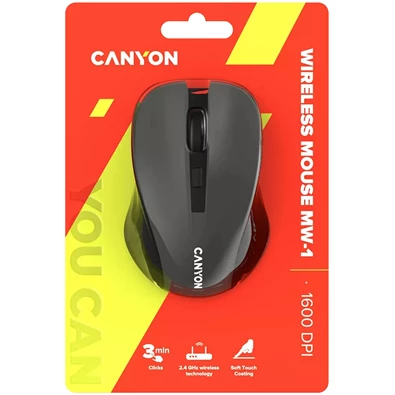 Canyon MW-1 vezeték nélküli szürke egér Canyon MW-1 vezeték nélküli szürke egér