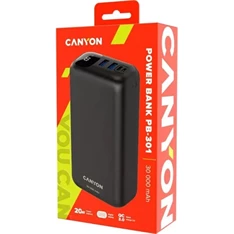 Canyon PD-301 30000mAh LiPo powerbank fekete Canyon PD-301 30000mAh LiPo powerbank fekete