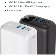 Canyon PD-301 30000mAh LiPo powerbank fekete Canyon PD-301 30000mAh LiPo powerbank fekete