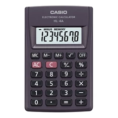 Casio HL-4A-S zsebszámológép Casio HL-4A-S zsebszámológép