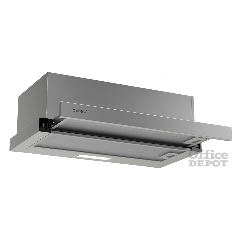 Cata TFB-5160 X inox, beépíthető, kihúzható, méret:59,5 cm, teleszkópos, zajszint:61 dB, páraelszívó