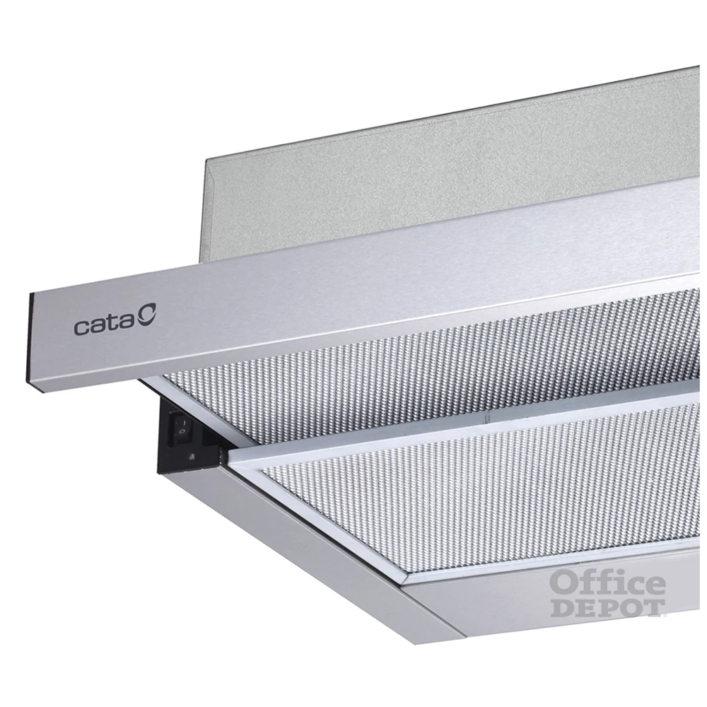 Cata TFB-5160 X inox, beépíthető, kihúzható, méret:59,5 cm, teleszkópos, zajszint:61 dB, páraelszívó