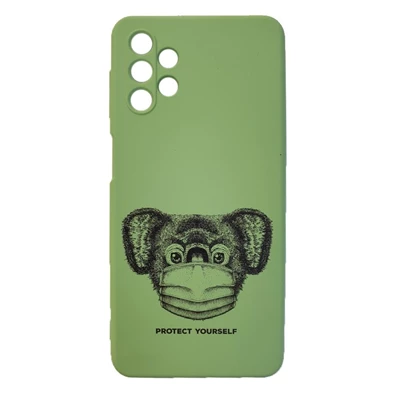 Cellect CEL-DES3-SAM-A325GGR Galaxy A32 5G zöld maszkos koala mintás szilikon hátlap Cellect CEL-DES3-SAM-A325GGR Galaxy A32 5G zöld maszkos koala mintás szilikon hátlap