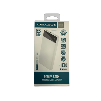 Cellect PR132 PD20W 10000mAh fehér power bank Cellect PR132 PD20W 10000mAh fehér power bank