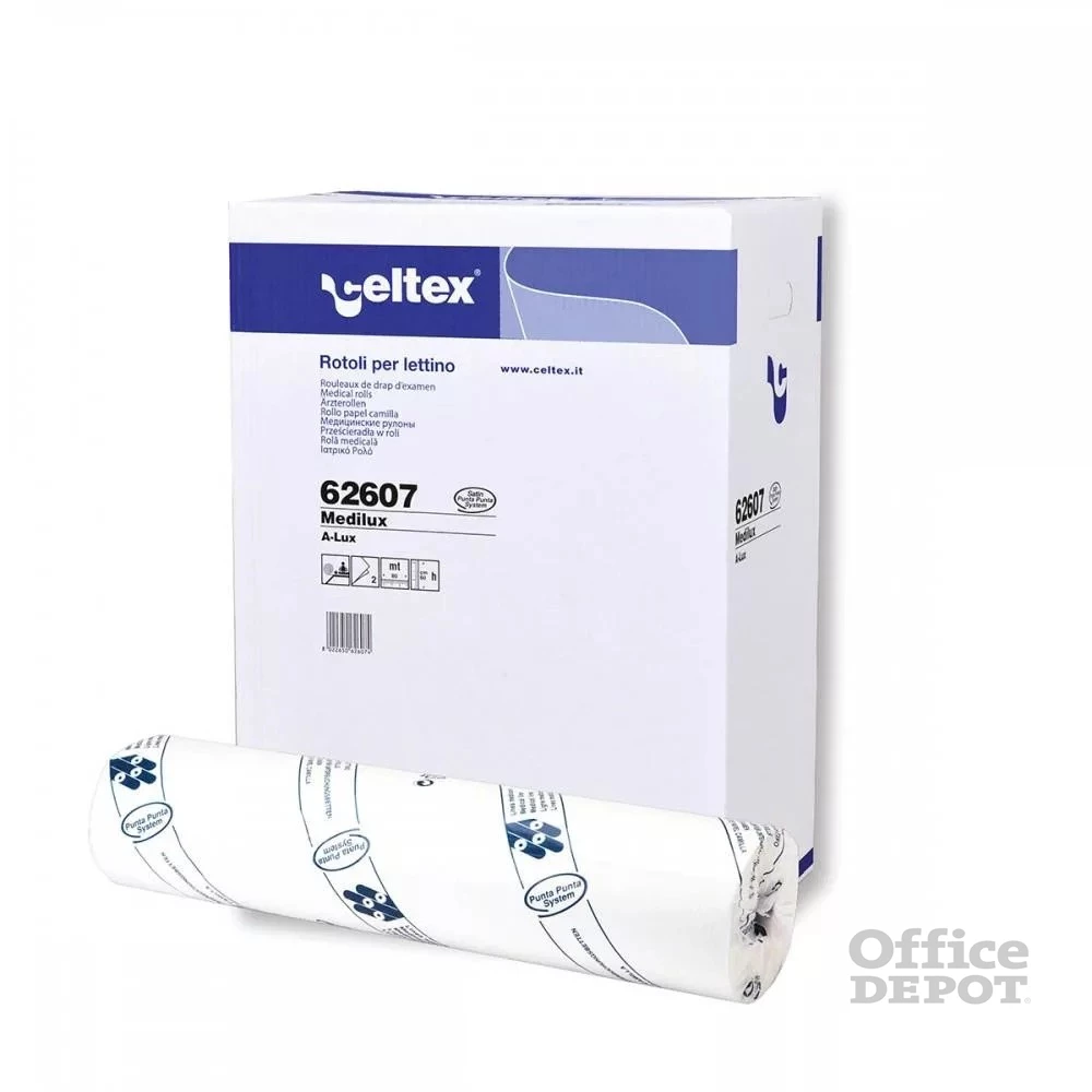 Celtex OL2RCR60 ragasztott 60 cm széles 6 tek/csom, 2 rétegű cellulóz orvosi lepedő