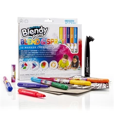 Blendy Pens Blend & Spray szett 10db filctoll Blendy Pens Blend & Spray szett 10db filctoll