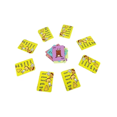 Cica, pizza, taco, gida, sajt kártyajáték Cica, pizza, taco, gida, sajt kártyajáték