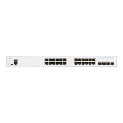 Cisco CBS250-24T-4G 24x GbE LAN 4x SFP port L2 menedzselhető switch Cisco CBS250-24T-4G 24x GbE LAN 4x SFP port L2 menedzselhető switch