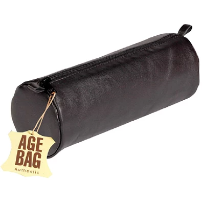 Clairefontaine Age-bag kerek 22x8cm bőr fekete tolltartó Clairefontaine Age-bag kerek 22x8cm bőr fekete tolltartó