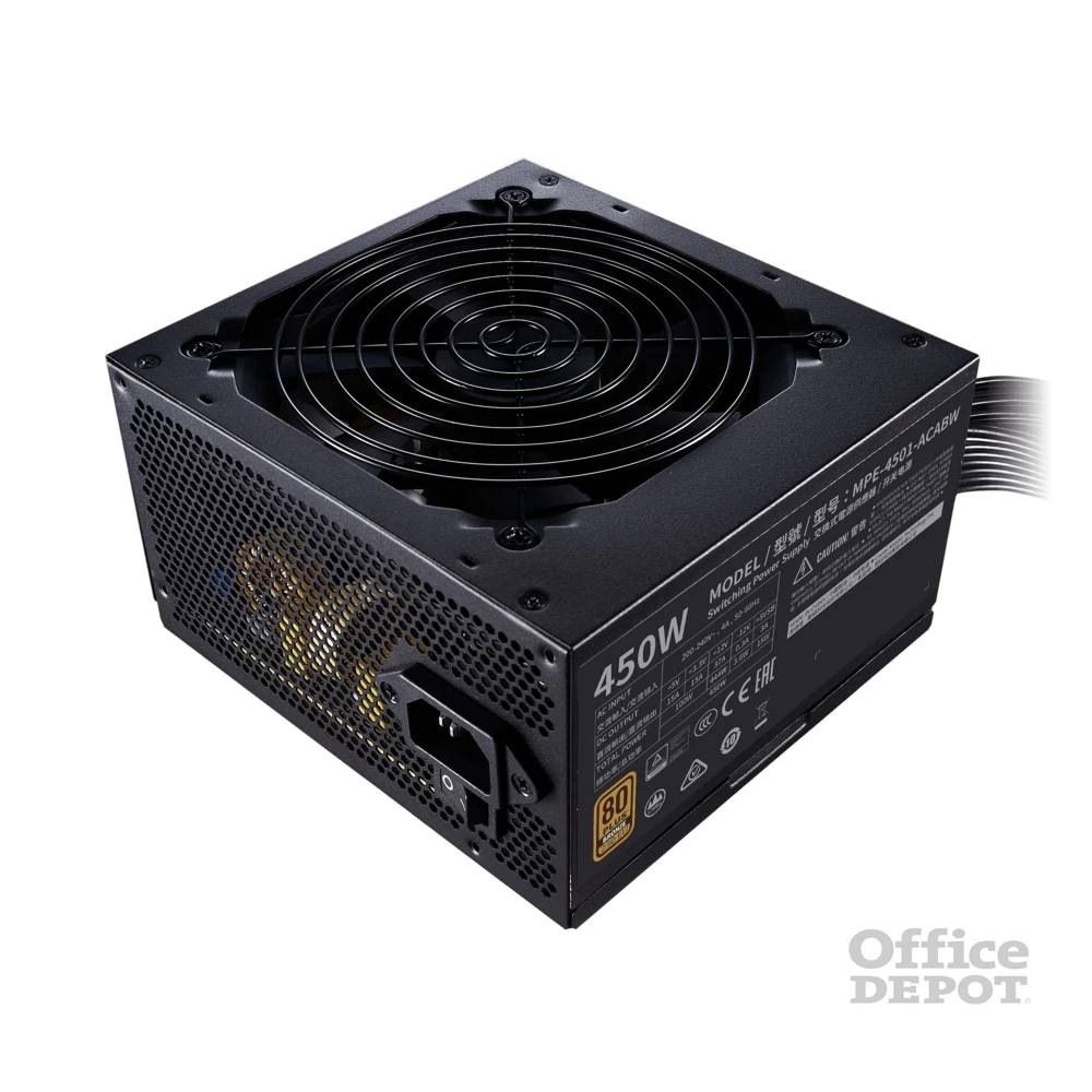 Cooler Master MWE 450W Bronze V2 12cm ventilátorral dobozos tápegység