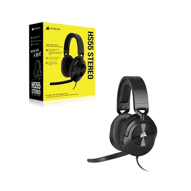 Corsair HS55 Stereo fekete gamer headset Corsair HS55 Stereo fekete gamer headset